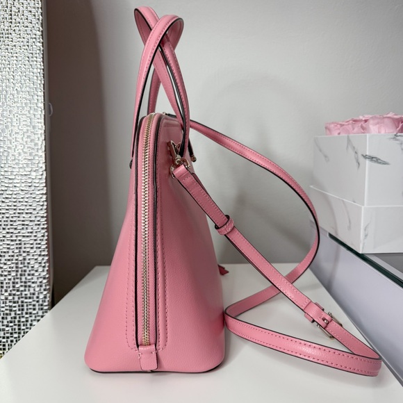 Kate Spade Pink Leather Dome Satchel. - Picture 4 of 10
